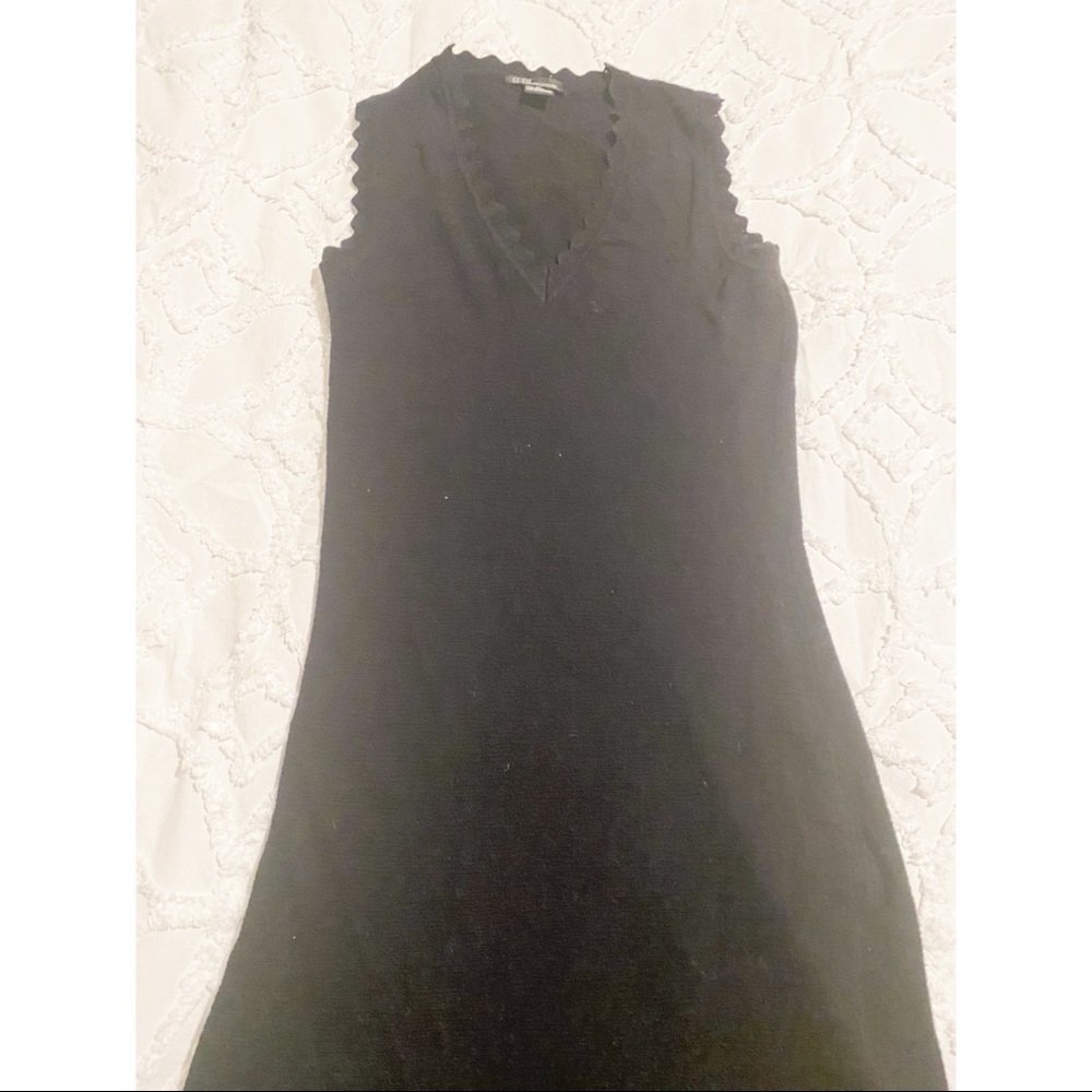 Sexy little black sweater dress